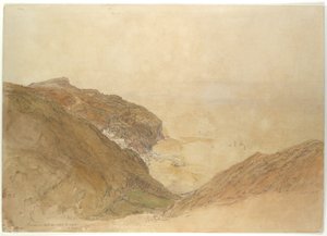 Utsikt over Clovelly, Devon av Samuel Palmer