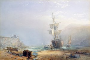 En disig morgen på kysten av Devon, 1853
