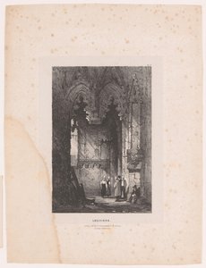 Interiør i en kirke i Louviers Louviers (tittel på objekt) Interiør (serietittel) Interiør (serietittel) av Samuel Prout (attributed to)
