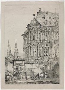 Slottet i Martinsburg, Mainz, Tyskland, 1833.