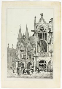Hotel de Ville, Brunswick av Samuel Prout