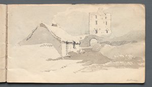 Skissebok: Norham, 1814. av Samuel Prout
