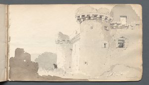 Skissebok: Ruined Castle, 1814.
