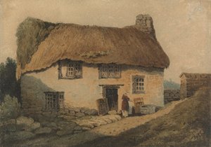 The Thatched Cottage av Samuel Prout