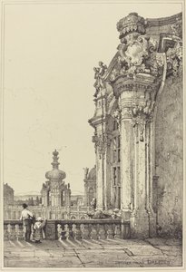 Zwinger-palasset, Dresden av Samuel Prout