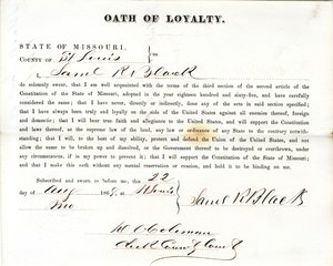 Lojalitetsed av Samuel R. Black fra Missouri, fylket St. Louis av Samuel R. Black