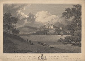 Nordøstutsikt over Dunster Castle, Somersetshire