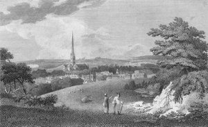 Salisbury, fra London Road, 1805