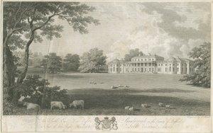 Shugborough Hall: gravering, nd [c 1802] av Samuel Rawle