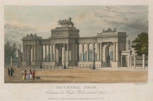 Triumfbuen, inngangen til Hyde Park Corner, London, reist 1827
