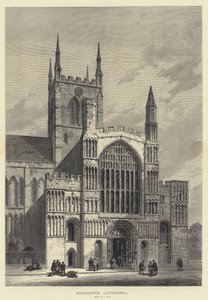 Rochester Cathedral (gravering) av Samuel Read