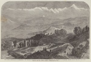Utsikt fra Darjeeling av Deodhunga, det høyeste fjellet i verden, nylig målt av oberst A S Waugh, Høyde over havet, 29002 fot av Samuel Read