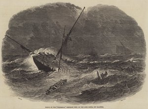 Vraket av Floridian, Emigrant Ship, på Long Sands, utenfor Harwich av Samuel Read