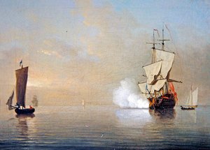 The Morning Gun (olje på lerret)