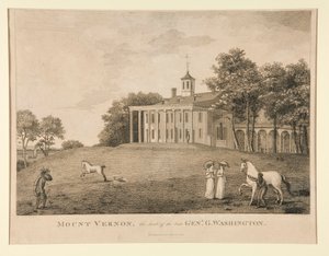 Mount Vernon, setet til avdøde genl. Washington av Samuel Seymour