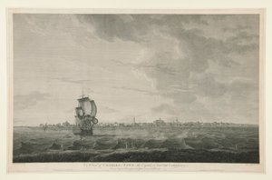 Utsikt over Charles-town, hovedstaden i South Carolina av Samuel Smith