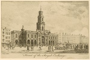 Foran Royal Exchange, London av Samuel Wale