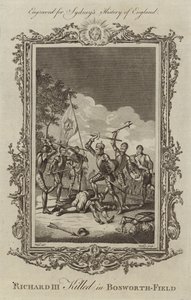 Kong Richard III drept i Bosworth Field av Samuel Wale