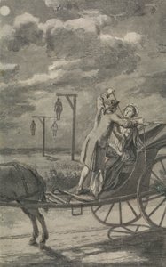 Murder in the Carriage (sannsynligvis et design for The Tyburn Chronicle) av Samuel Wale