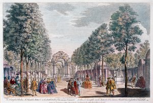 Vauxhall Gardens, gravert av John Miller a.k.a. Johann Sebastian Müller