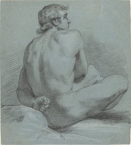 Sittende mann naken