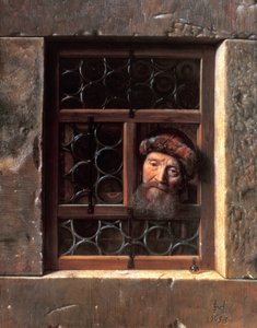 Mann ved et vindu, 1653