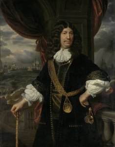 Portrett av Mattheus van den Broucke (1620-1685). Rådmann i India av Samuel van Hoogstraten