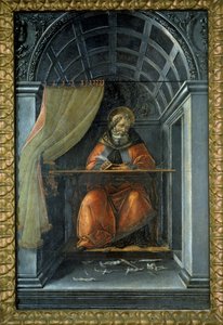 Der heilige Augustinus in seiner Zelle von Sandro (1444/5-1510) Botticelli