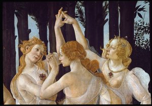 Vår. Detalj som representerer de tre nådene av Sandro Botticelli