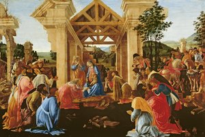 The Adoration of the Magic.1478-82. (tempera og olje på panel) av Sandro Botticelli