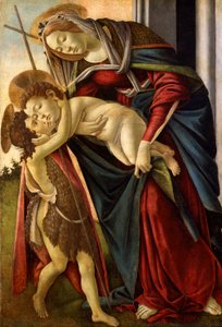 Madonnaen og barnet med spedbarnet St. John ca. 1490 (tempera)