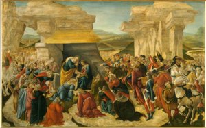 Tilbedelse av magiene av Sandro Botticelli