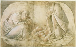 Den hellige familien av Sandro Botticelli