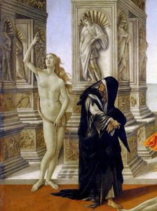 Baktalelsen, detaljen av Sandro Botticelli