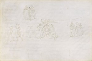 Tegninger til Dantes «Den guddommelige komedie» (Purgatorio 17) av Sandro Botticelli