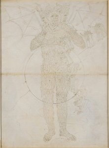La Divina Commedia, Inferno XXXIV (2). Helvetes sentrum: Lucifer i full størrelse (Den store Satan); Farvel til Inferno av Sandro Botticelli