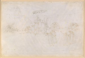 La Divina Commedia, Purgatorio XV. Oppstigningen til den tredje ringen i Purgatoriet: Engelen foran trappen; Dantes visjoner om mildhet av Sandro Botticelli