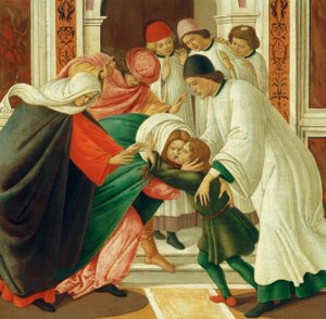 Lev og. Mirakler d. St. Zenobius (oppreise de døde) av Sandro Botticelli