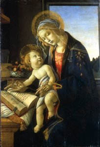 Madonna og barn Madonna av boken, 1483. av Sandro Botticelli