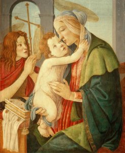 Madonna med barn og Johannesknaben av Sandro Botticelli