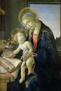 Madonna of the Book (Tempera og olje på trepanel) ca. 1480-81