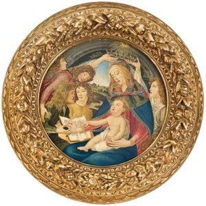 Madonna of the Magnificat, sirkel av Ricciardo Meacci av Sandro Botticelli