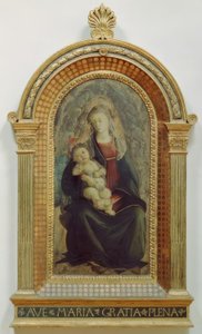 Maria med barn i en engleherlighet av Sandro Botticelli