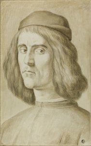 Portrettbyste av en ung mann av Sandro Botticelli