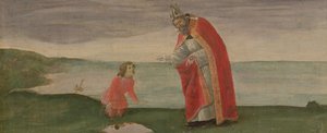 The Vision of St. Augustine fra St. Barnabas altertavle, ca. 1488 (tempera på panel) av Sandro Botticelli