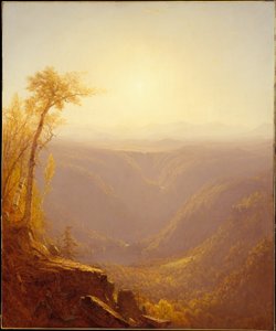 En kløft i fjellene (Kauterskill Clove) av Sanford Robinson Gifford