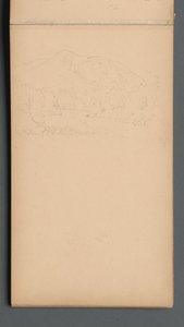 Skissebok, side 08: Carter Mountian, 1859. av Sanford Robinson Gifford