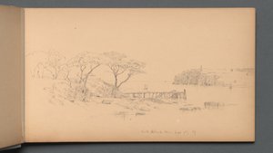 Skissebok, side 20: Peaks Island, ME, 7. september, 59. 1859. av Sanford Robinson Gifford