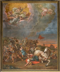 Vegg overfor motfasaden til det nordlige transeptet, Sante Legnani, Konvertering av Saul 1814 av Sante Legnani