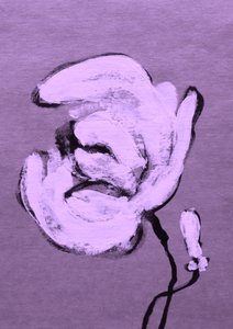 Abstrakt lilla blomstring av Santhosh ch